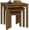 Couchtische, Sofatische 3 Stk. Honigbraun Massivholz Kiefer Bild 5