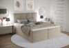 B&B Home 'Kaja' Boxspringbett mit Bettkasten, Samt, Beige, 140x200 cm Bild 2