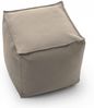 Dmora Aron-Pouf, Multifunktions-Pouf, Relaxsessel aus gepolstertem Stoff, 100 % Made in Italy, 45 x 45 x 45 cm, Beige Bild 4