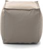 Dmora Aron-Pouf, Multifunktions-Pouf, Relaxsessel aus gepolstertem Stoff, 100 % Made in Italy, 45 x 45 x 45 cm, Beige Bild 5