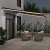 vidaXL Markise Manuell mit LED Braun 500x300 cm 3215383 Bild 3