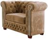 S-Style Möbel Polstergarnitur Chesterfield Leeds 3+2+1, (1x 3-Sitzer-Sofa, 1x 2-Sitzer-Sofa, 1x Sessel), mit Wellenfederung Bild 3