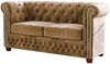 S-Style Möbel Polstergarnitur Chesterfield Leeds 3+2+1, (1x 3-Sitzer-Sofa, 1x 2-Sitzer-Sofa, 1x Sessel), mit Wellenfederung Bild 4