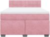 vidaXL Boxspringbett mit Matratze Rosa 160x200 cm Samt 3286359 Bild 4