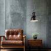 Pendelleuchte, Metall schwarz, E27, H 120 cm Bild 4