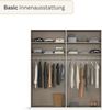 rauch Drehtürenschrank Kleiderschrank Schrank Garderobe Wäscheschrank BESTSELLER MONTCLAR (3 Ausstattungen BASIC/CLASSIC/PREMIUM (SOFT-CLOSE), Breiten 201-400 cm) Front in Glas/Hochglanz/Dekor/Grauspiegel in 5 Breiten MADE IN GERMANY Bild 4