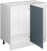 Eckschrank für Hausrat R-Line Blau-Grau 86 cm mit Tür, ohne Arbeitsplatte Vicco Bild 5