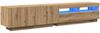 vidaXL TV-Schrank mit LED-Leuchten Artisan-Eiche 200x35x40 cm 3329166 Bild 3