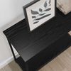 vidaXL Konsolentisch mit Regal Schwarz Eichen-Optik 75 x 30.5 x 75 cm 883521 Bild 4