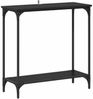 vidaXL Konsolentisch mit Regal Schwarz Eichen-Optik 75 x 30.5 x 75 cm 883521 Bild 2