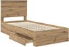 vidaXL Bettrahmen mit Kopfteil Artisan-Eiche 90 x 200 cm Holzwerkstoff 3411358 Bild 5