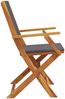 vidaXL Gartenstühle 6 Stk. Klappbar Anthrazit Stoff und Massivholz 3214578 Bild 5