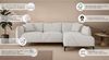 LeGer Home by Lena Gercke Ecksofa Adelita mit Ottomane links oder rechts bestellbar, B/H/T 270/97/168, L-Form mit Wellenunterfederung, enthält 2 Zierkissen Bild 3