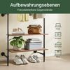 SoBuy Kleiderständer KLS18, Garderobenständer mit Kleiderstange Schuhablage, Kleiderschrank, Kleiderregal mit Kleiderstangen, 2-4 Ablagen, offener Kleiderschrank Bild 4