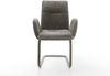 Freischwinger Vinja-Flex Bouclé Soft Schlamm Freischwinger flach Effektfinish Titan Bild 2