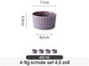 JIWOO Schale 4er Ø11cm, Müslischale Dessertschale Eisschale Obstschale Snackschale, Keramik, (Set, 4-tlg), 4,5 Zoll Hochwertiges Schalen Lila Mikrowellenofen Spülmaschine Bowl Bild 2