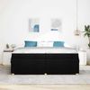 vidaXL Bettrahmen mit Matratze Schwarz 200 x 200 cm Stoff 3399379 Bild 3