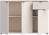 Sideboard >GANYMEDE< 3 Türen, 1 Schublade, in sandfarbig - 119,8x82,3x34,1cm (BxHxT) Bild 3