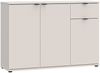 Sideboard >GANYMEDE< 3 Türen, 1 Schublade, in sandfarbig - 119,8x82,3x34,1cm (BxHxT) Bild 4