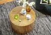 Couchtisch 61 x 40,5 x 61 cm Aluminium Gold Beistelltisch Orientalisch Rund, Flacher Hammerschlag Sofatisch Metall, Design Wohnzimmertisch Modern, Loungetisch Indisch Stubentisch Bild 5