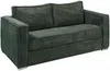 Vente-unique - LORETO Sofa SamtStoff Grün - B 223 cm95 cm x H 90 cm x L 195 cm Bild 2