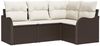 vidaXL Gartensofa-set Braun Poly-Rattan 3345678 Bild 2