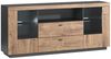 Backofenumbauschrank Rimini 60x207cm matt lackiert Farbe: RAL 3004 purpurrot matt / grau RI-D14/RU/2D Bild 5