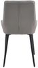 Stuhl 2er Set Stoff Hellgrau Stahl Schwarz Bild 5