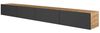 Planetmöbel TV Board 280 cm Gold Eiche/Anthrazit, TV Schrank mit 4 Klappen als Stauraum, Lowboard hängend oder stehend, Sideboard Wohnzimmer Bild 2