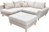 Home affaire Ecksofa Rice L-Form, Set, mit Bonnellfederkern, Hocker & Kissen, Ottomane beidseitig montierbar Bild 2