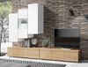 AX LIVING Anbauwand Wohnzimmer Kossana 11 – 300cm Weiß/Goldene Eiche Bild 1