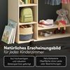 Bellabino 'Tea' Kindergarderobe, natur unbehandelt, Sperrholz Birke, 114x40x105 cm, Kinderkleiderschrank mit Kleiderstange und 6 Ablagefächern Bild 5