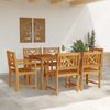 vidaXL Garten Essgruppe 7 pcs Braun Massivholz Akazie 3375651 Bild 4