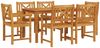 vidaXL Garten Essgruppe 7 pcs Braun Massivholz Akazie 3375651 Bild 2