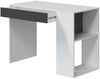 Dmora Attila Schreibtisch, Wende-Multifunktionsschreibtisch mit Schublade, Arbeits- oder Bürotisch für PC, 101 x 50 x 73 cm, Weiß und Anthrazit Bild 4