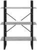 Bücherregal Grau Sonoma 100 x 30 x 105 cm Holzwerkstoff [821316] Bild 5