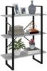 Bücherregal Grau Sonoma 100 x 30 x 105 cm Holzwerkstoff [821316] Bild 4