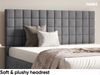 MEBLINI Polsterbett 160x200 mit Lattenrost und Matratze – BALEARO – Grau Samt – Doppelbett mit Bettkasten - Stauraumbett - Kopfteil Bett mit Stauraum Bild 4