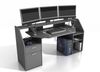 FMD Möbel - ZOCKER 1 - Gaming Schreibtisch - melaminharzbeschichtete Spanplatte - anthrazit - 50,4T x 180B x 92,2H cm Bild 4