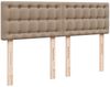 vidaXL Boxspringbett Matratze Cappuccino-Braun 140x190cm Kunstleder 3286123 Bild 5