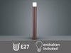 LED Wegeleuchte aus Aluminium in Rostoptik E27, Höhe 80cm Bild 5