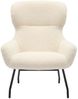 Sessel und Hocker Set Teddyfell Beige Bild 4