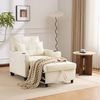 MODFU Schlafsofa Sessel für kleine Räume, 3-in-1 Ausziehbares Schlafsofa mit USB & Getränkehaltern – Multifunktionaler Liegestuhl 1 Teile, mit Relaxfunktion Bild 5