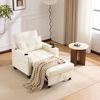 MODFU Schlafsofa Sessel für kleine Räume, 3-in-1 Ausziehbares Schlafsofa mit USB & Getränkehaltern – Multifunktionaler Liegestuhl 1 Teile, mit Relaxfunktion Bild 2