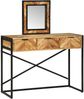 vidaXL Schminktisch Braun 100 x 40 x 120 cm Massivholz Akazie 374115 Bild 3