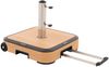 Doppler Alu-Wood Trolley Sockel Rollsockel 50 kg Holzoptik 56 x 56 cm 85897AWGT Bild 3