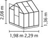 Vitavia 'Eos 4600' Gewächshaus, Aluminium, Smaragd, 6 mm HKP, 4,6 m² Bild 2