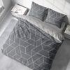 One Home Bettwäsche Motive, Mikrofaser, 3 teilig, Geometrisch Grafisch modern, Knitterfrei Weich für Sommer und Winter Bild 3