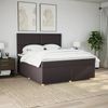 vidaXL Boxspringbett mit Matratze Dunkelbraun 180x200 cm Stoff 3293655 Bild 4