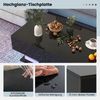 Couchtisch mit LED Beleuchtung Hochglanz 20 Farben Helligkeit einstellbar 110 x 60 x 40 cm Schwarz Bild 5